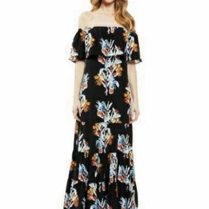 Rebecca Minkoff -sz.4, floral, silk Dev maxi dress